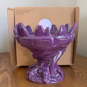 Disney’s Trader Sam’s Ursula's Cauldron Purple Gloss Tiki Bowl
